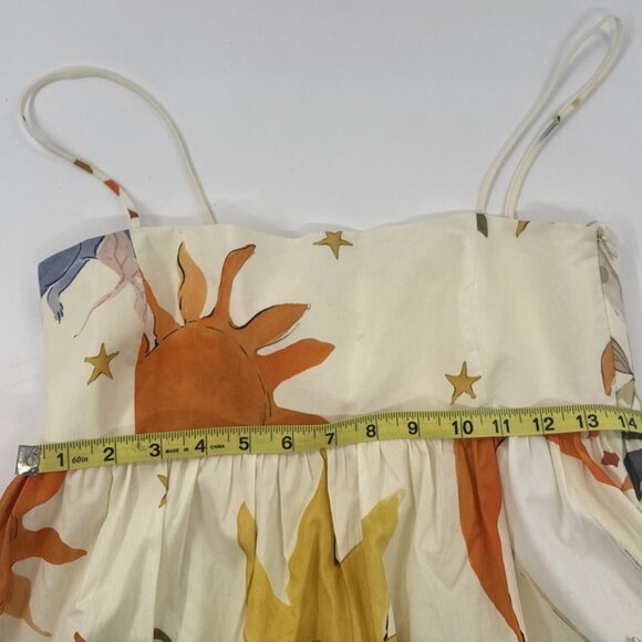 Zara Dress Womens Small Bubble Hem Voluminous Print Spaghetti Strap Blogger Fave - Picture 9 of 15